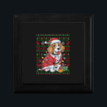 Xmas Lights Ugly Santa Beagle Dog Christmas Gift Box<br><div class="desc">Xmas Lights Ugly Santa Beagle Dog Christmas</div>