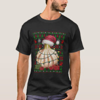 Xmas Lights Ugly Santa Hat Vegetable Garlic Christ