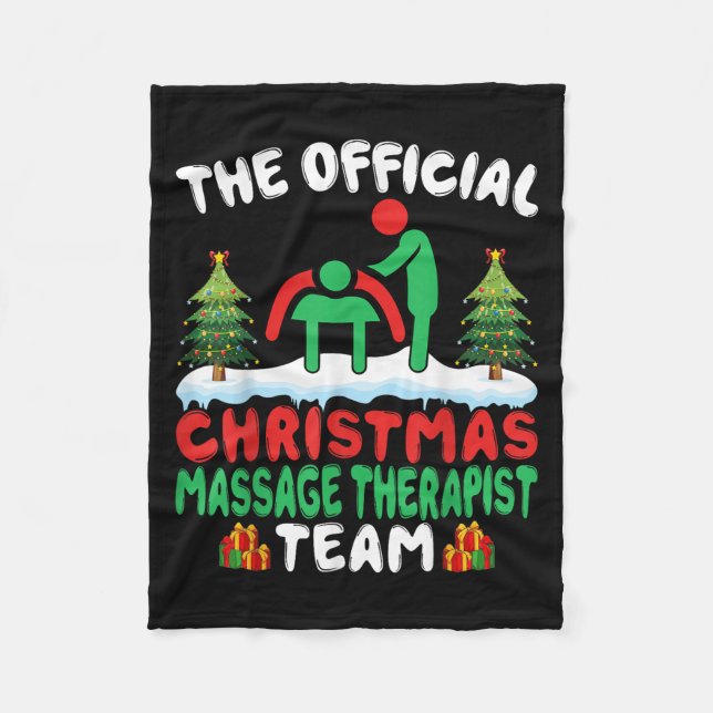 Xmas Mage Therast Team - Mage Therapy Christmas  Fleece Blanket (Front)