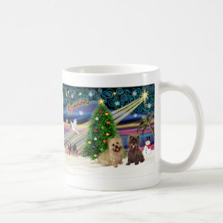 Xmas Magic-Cairn Pair-wheatn+brindle Coffee Mug