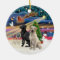 Xmas Magic - Two Labradors (Black +Yellow)