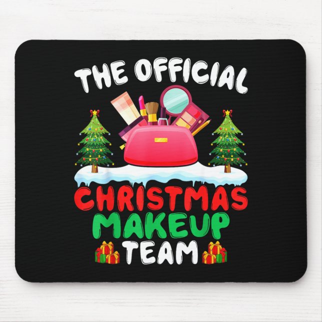 Xmas Makeup Artist Team - Beautician Cosmetologist Mouse Pad (Front)