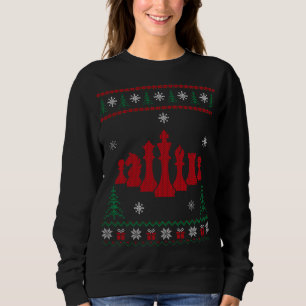 Xmas Matching Family Chess Lover Ugly Christmas Sw Sweatshirt