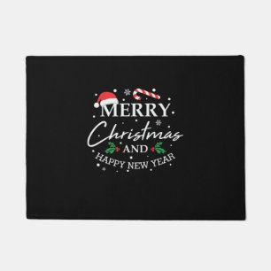 Xmas Merry Christmas And Happy New Year Doormat