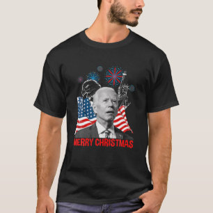 Xmas Merry Christmas Anti Joe Biden Funny Happy 4T T-Shirt
