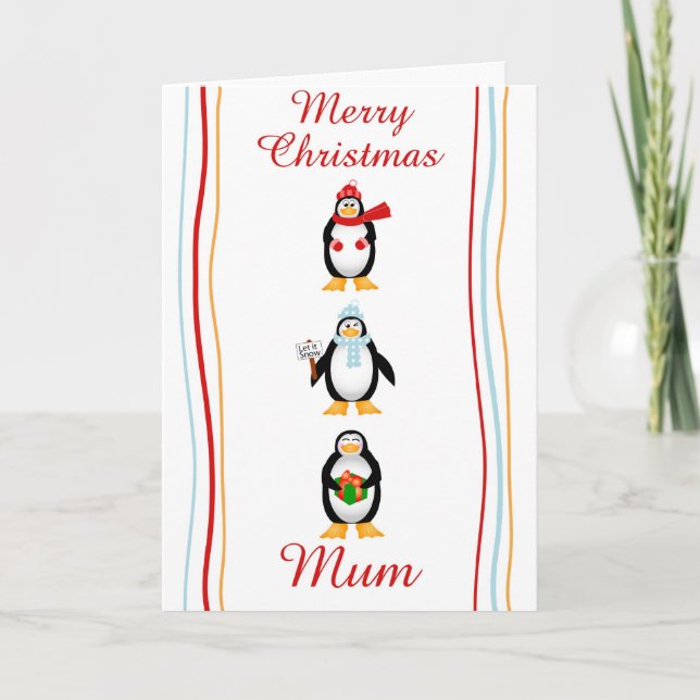 Xmas mom greeting card (Front)