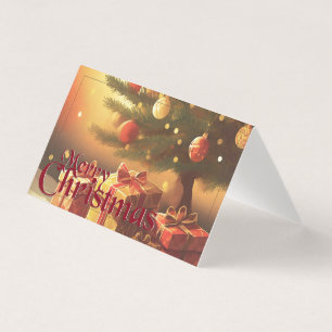 Xmas Motif, with Presents Under the Christmas Tree