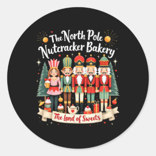 Xmas North Pole Nutcracker Kery The Land Of Sweets Classic Round Sticker