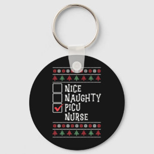Xmas Nursing Healthcare Worker Picu Nurse Christma Keychain