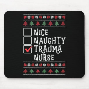 Xmas Nursing Healthcare Worker Trauma Nurse Christ Mouse Pad