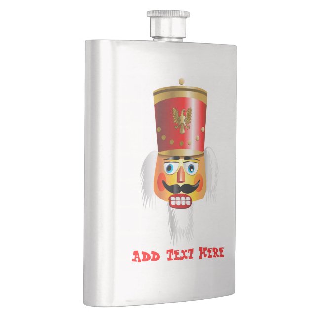 Xmas Nutcracker Toy Soldier Hip Flask (Right)