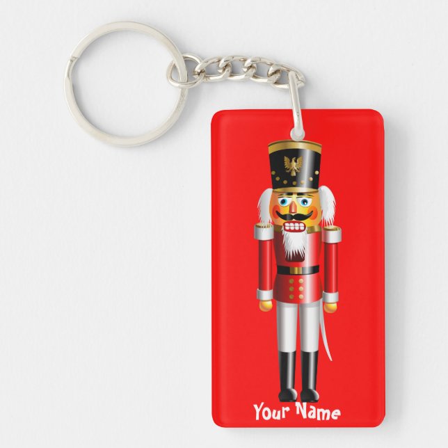 Xmas Nutcracker Toy Soldiers Keychain (Front)