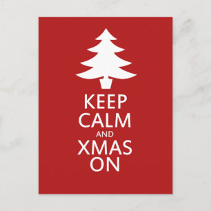 Xmas on holiday postcard
