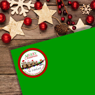 Xmas Owl Family Customized To Your Family Classic Round Sticker