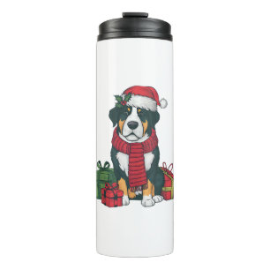 Xmas Party Decoration Greater Swiss Mountain Dogs Thermal Tumbler