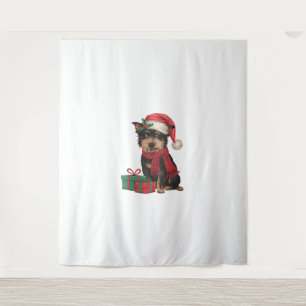 Xmas Party Decoration Santa Affenpinscher Dog Chri Tapestry