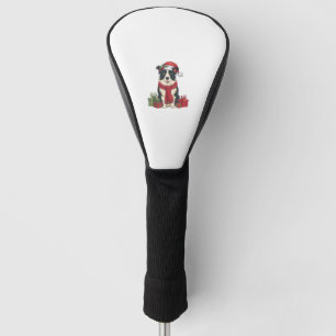 Xmas Party Decoration Santa Border Collie Dog Chri Golf Head Cover