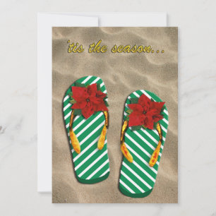 Xmas Party Flip Flops Invitation