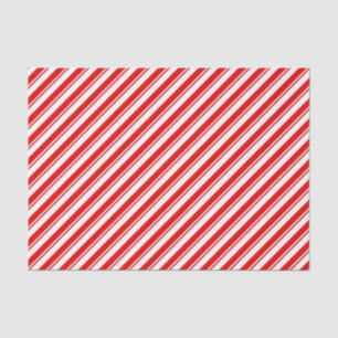 Xmas Peppermint Candy Red White Stripe Wrapping Tissue Paper