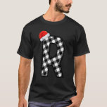 Xmas Plaid Capital Letter R Santa Monogram Christm T-Shirt<br><div class="desc">Xmas Plaid Capital Letter R Santa Monogram Christmas Holiday</div>