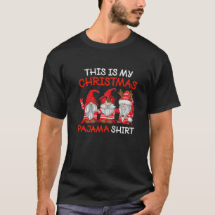 Xmas Plaid Gnome This Is My Christmas Pajama Men W T-Shirt