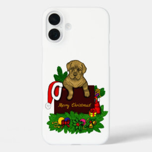 XMas Puppy iPhone 16 Plus Case