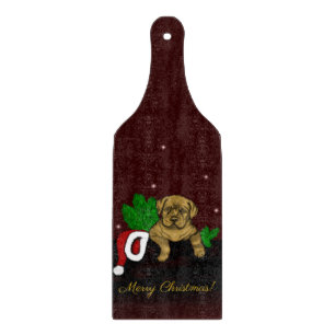 XMas Puppy Cutting Board