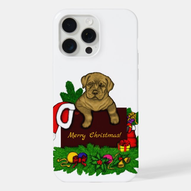 XMas Puppy iPhone Case (Back)