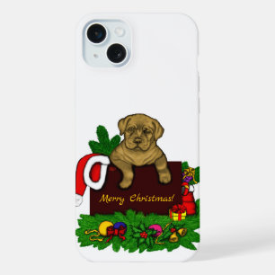 XMas Puppy iPhone 15 Plus Case