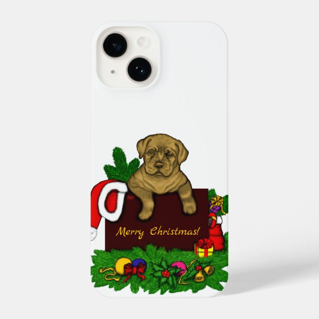 XMas Puppy iPhone Case (Back)