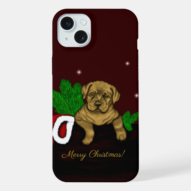 XMas Puppy iPhone Case (Back)