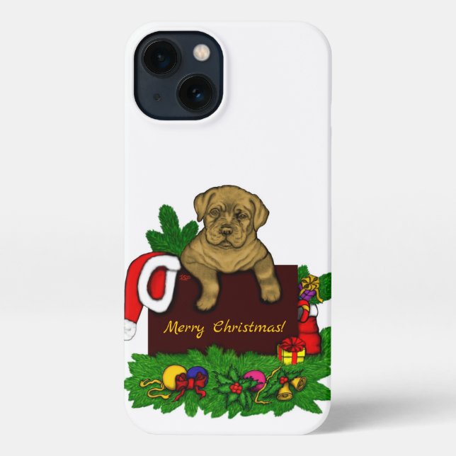 XMas Puppy iPhone Case (Back)