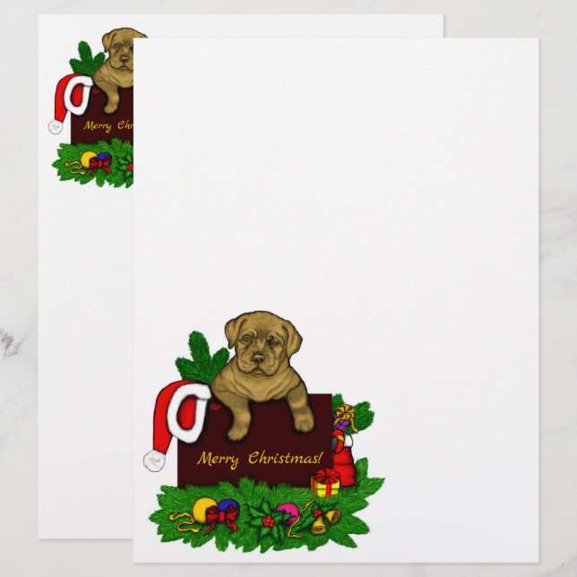 XMas Puppy Letterhead (Front/Back)