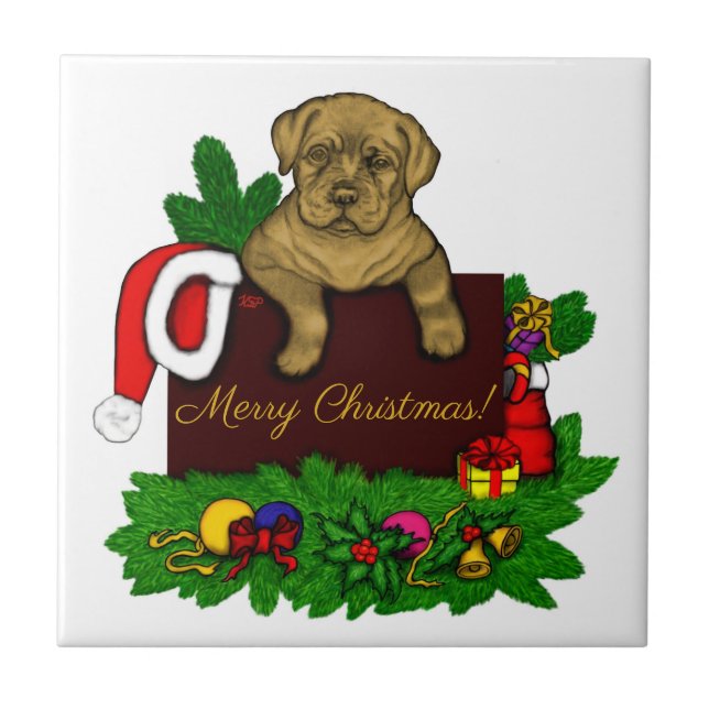XMas Puppy Tile (Front)