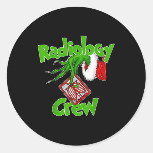 Xmas Radiology Christmas Radiologist Xray Tech Fun Classic Round Sticker