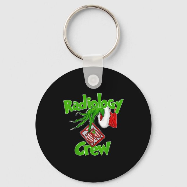 Xmas Radiology Christmas Radiologist Xray Tech Fun Keychain (Front)