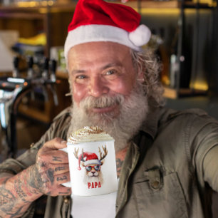Xmas Reindeer Nom personnalisé Mug