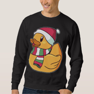 Xmas Rubber Ducky Duckie Duck Christmas Gift Cute  Sweatshirt