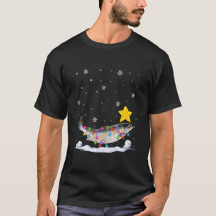 Xmas Salmon Animals Christmas Tree Lights T-Shirt