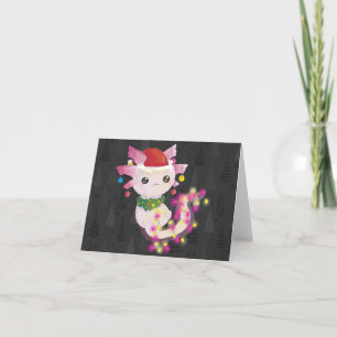 xmas santa claus axolotl invitation