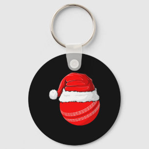 Xmas Santa Hat Christmas Cricket Keychain