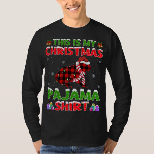 Xmas Santa Hat This Is My Frog Christmas Pajama T-Shirt