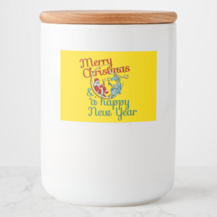 Xmas - SANTA & REINDEER - Christmas - New Year Food Label
