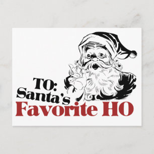XMAS Santas Favourite HO Holiday Postcard