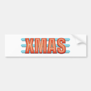 XMAS Sign Bumper Sticker