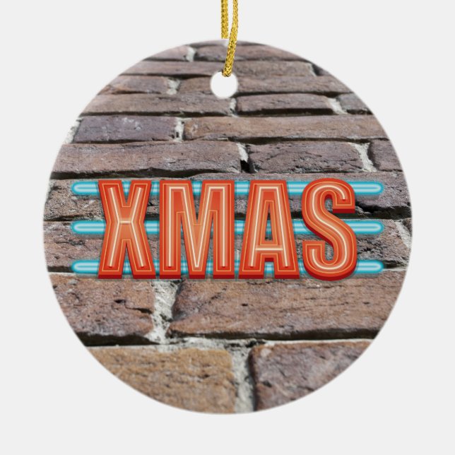 XMAS Sign Ceramic Ornament (Front)