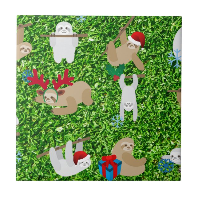 xmas sloth tile (Front)