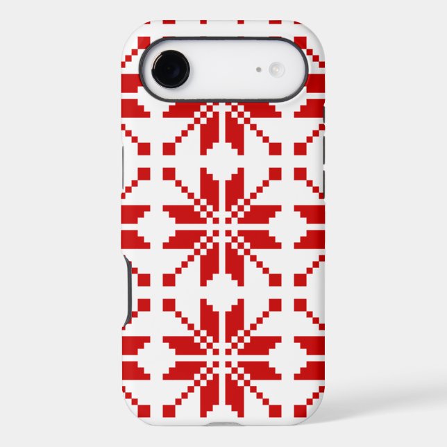 Xmas Snowflake Christmas Pattern (Back)