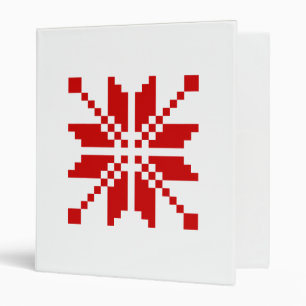 Xmas Snowflake Christmas Pattern Binder