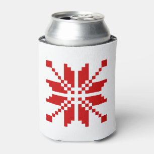 Xmas Snowflake Christmas Pattern Can Cooler